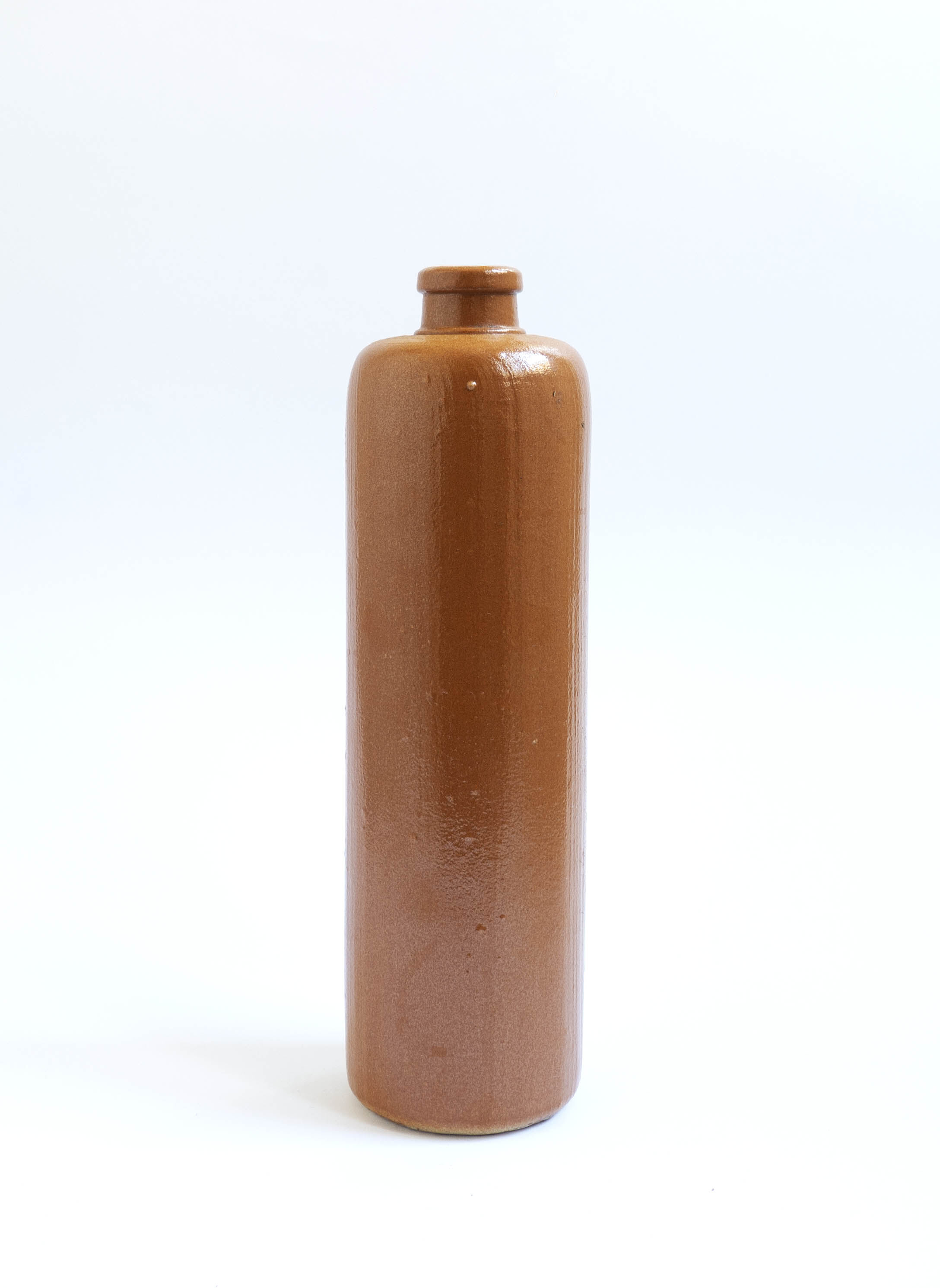Vintage brown stoneware bottle