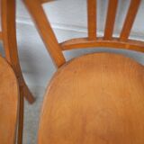 Set of 4 luterma bistro chairs, vintage wooden chairs, countryside, interior decoration