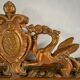 Mirror Napoleon III, gilded with pediment - 105x67cm