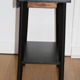 60s black drawer bedside