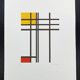 1970s Piet Mondrian Limited Edition Lithograph Numbered in Pencil.