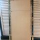 Large vintage design mirror in gold metal