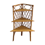 Corner Wicker shelf