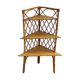 Etagère d'angle en rotin