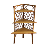 Corner Wicker shelf