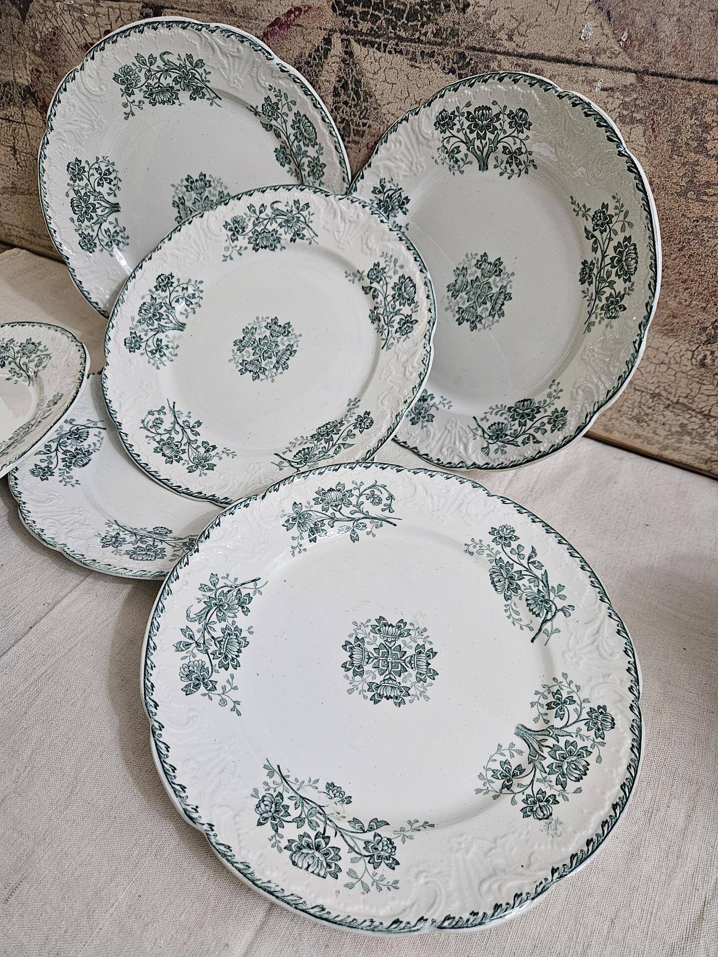 6 assiettes à dessert Terre de Fer