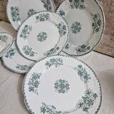 6 assiettes à dessert Terre de Fer