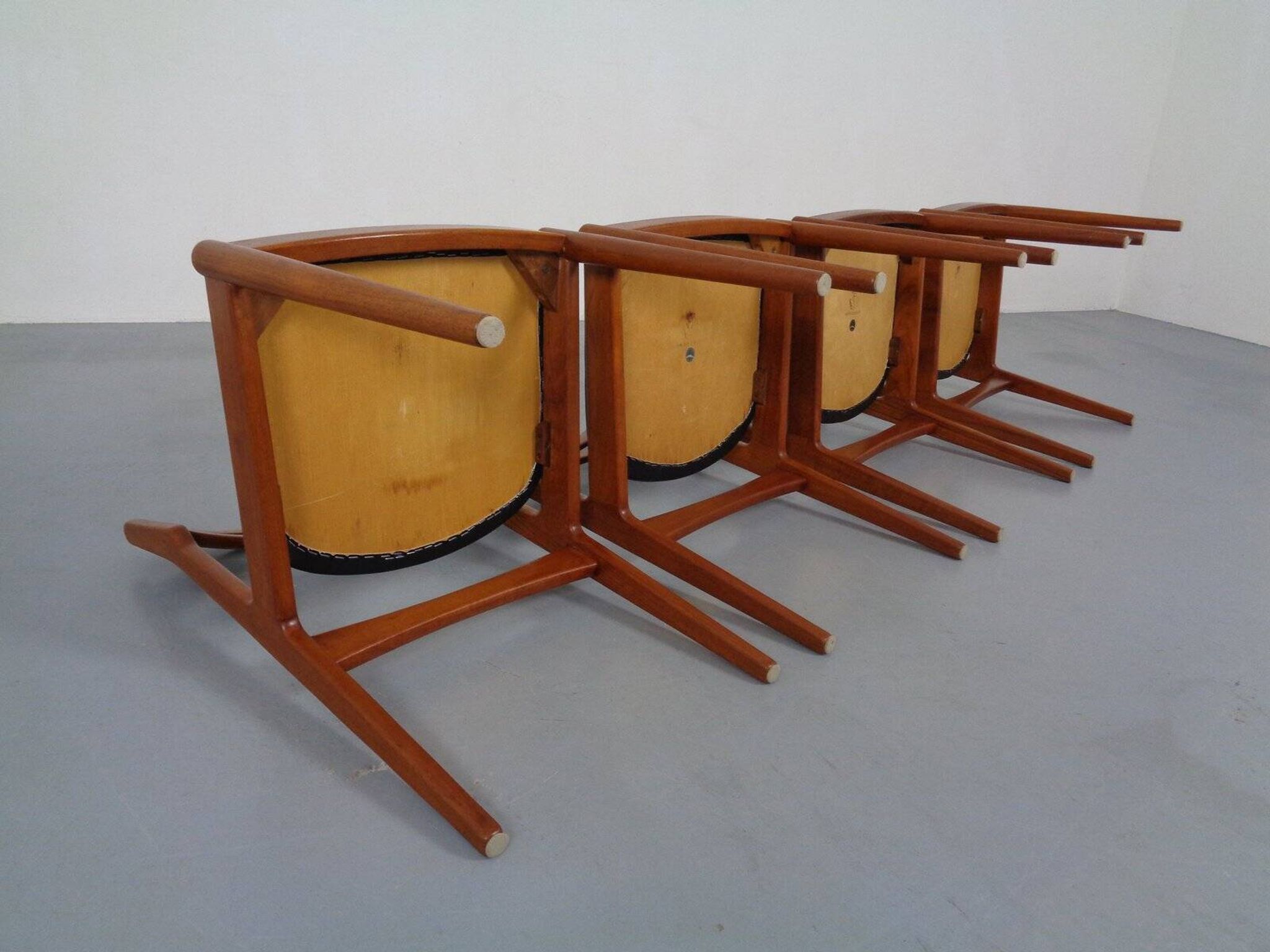 Danish Teak Dining Chairs from Vamo Mobelfabrik, 1960s, Set of 4