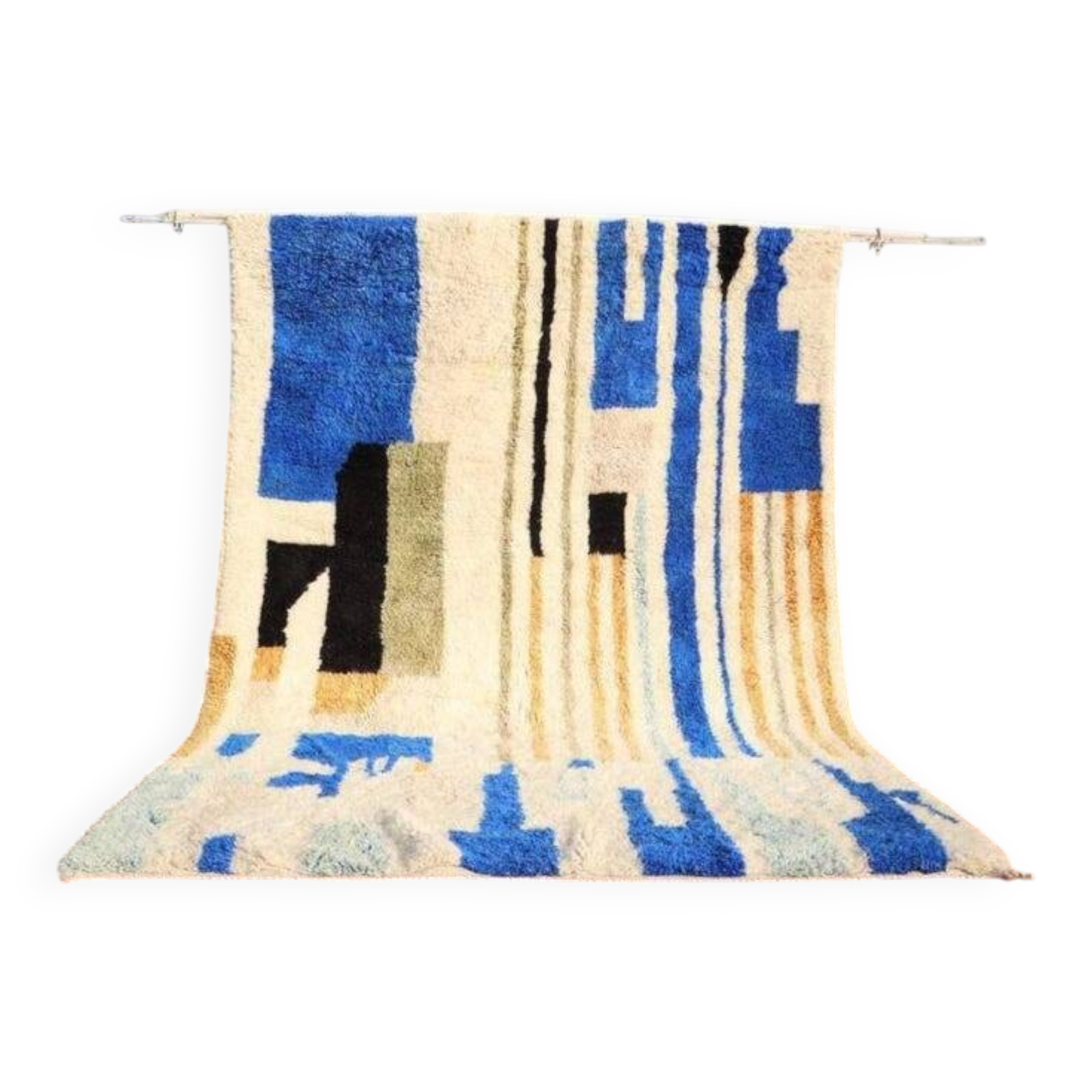 Handmade blue Beni Ourain rug 150/250cm