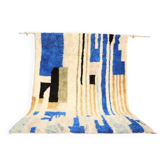 Tapis Beni Ourain bleu fait main  150/250cm