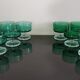 Set of 6 glasses of champagne Cavalier Luminarc vintage emerald green