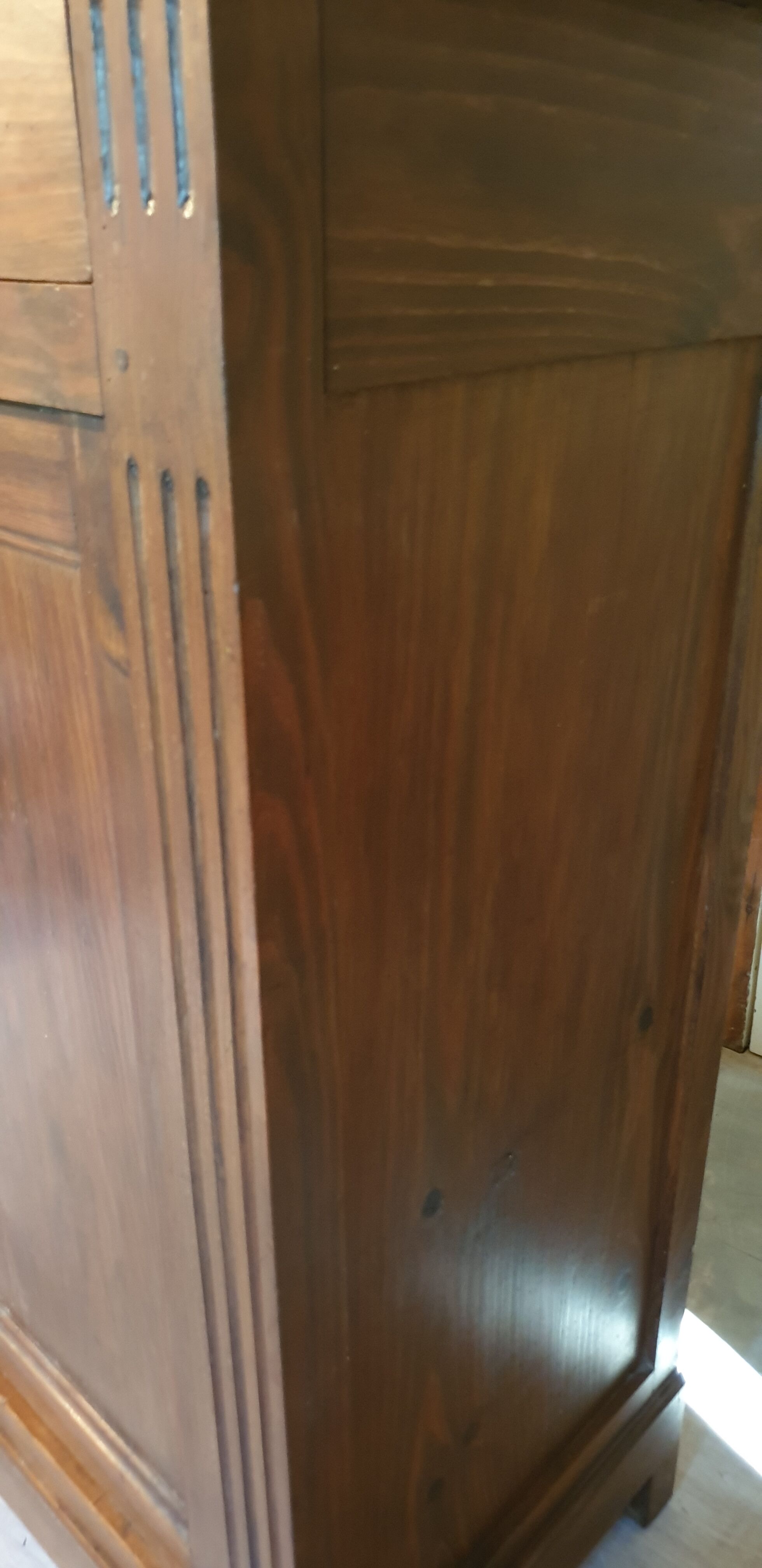 Old Parisian buffet in solid wood