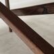 Vintage workshop folding table in oak with a hand-patinated black top.