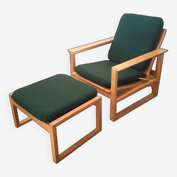 Chaise Børge Mogensen 2256 avec repose-pieds 2248