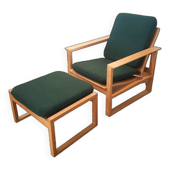 Chaise Børge Mogensen 2256 avec repose-pieds 2248