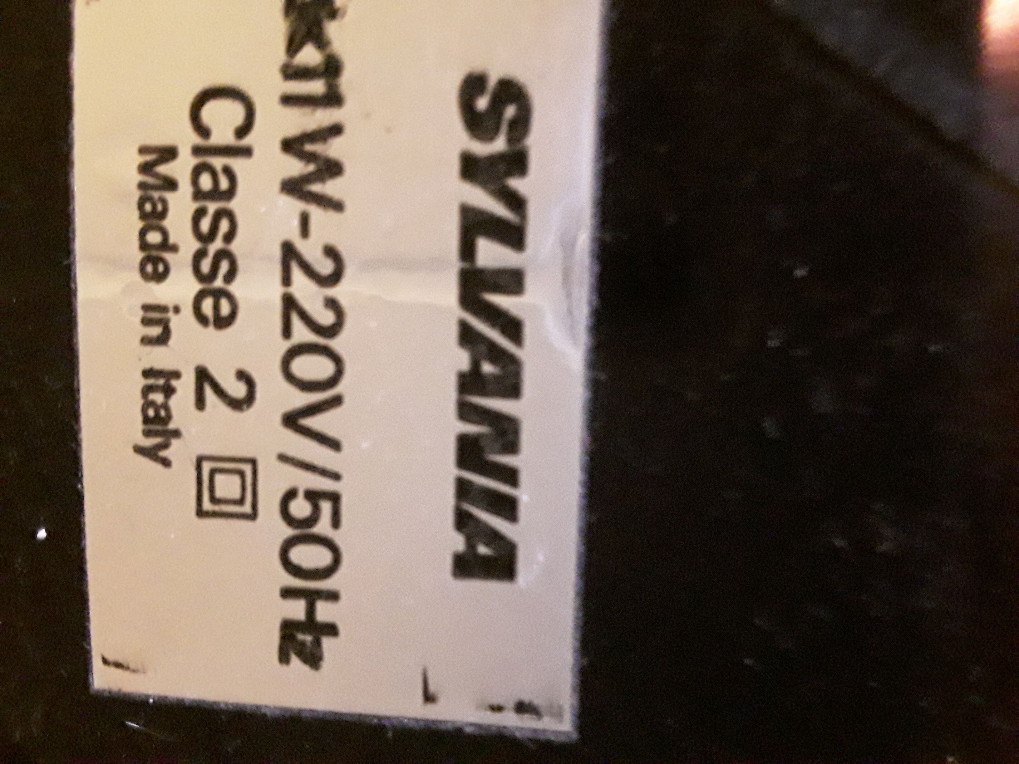 Sylvania vintage lamp, 80s Italian design