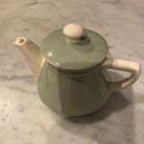 Théière vert d’eau vintage