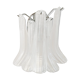 Clear striped “selle” murano glass wall sconce