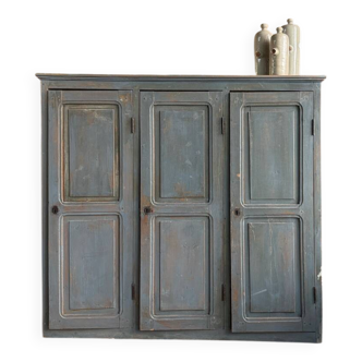 Ancienne armoire d’atelier trois portes (rénovée)