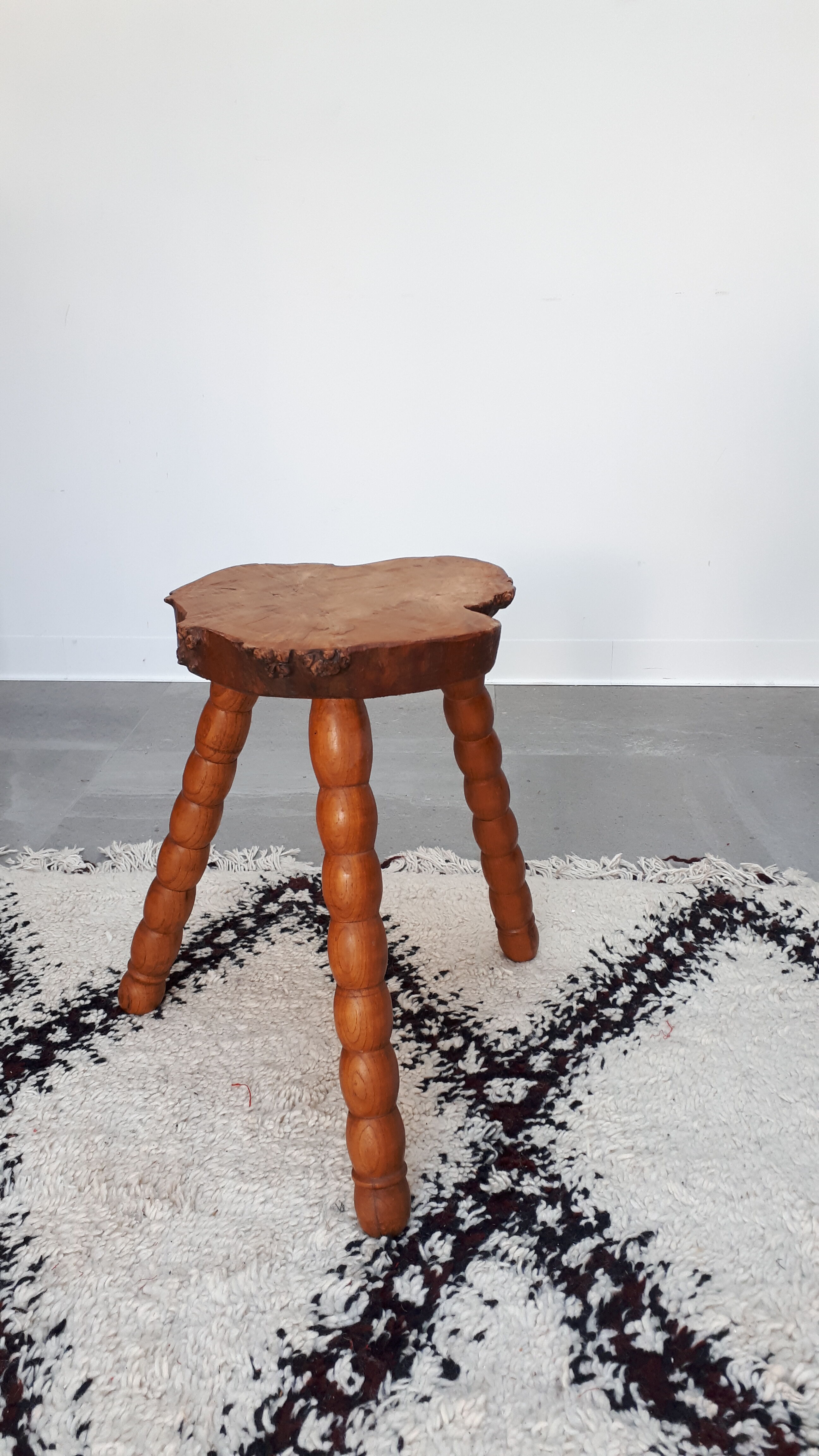 Pair of brutalist art stools 60s