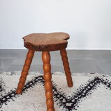 Pair of brutalist art stools 60s