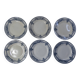 Terre de fer 6 medallion flat plates