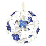 Hammered glass chandelier, 1970s