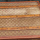 Malle de voyage en toile damier