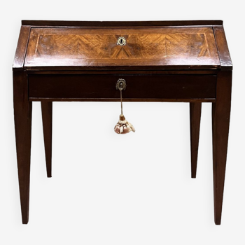 Louis xvi style mahogany sloping desk xix eme century