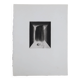 Minimalist abstract engraving in black and white by Terry Haass, 1960s.