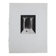 Minimalist abstract engraving in black and white by Terry Haass, 1960s.