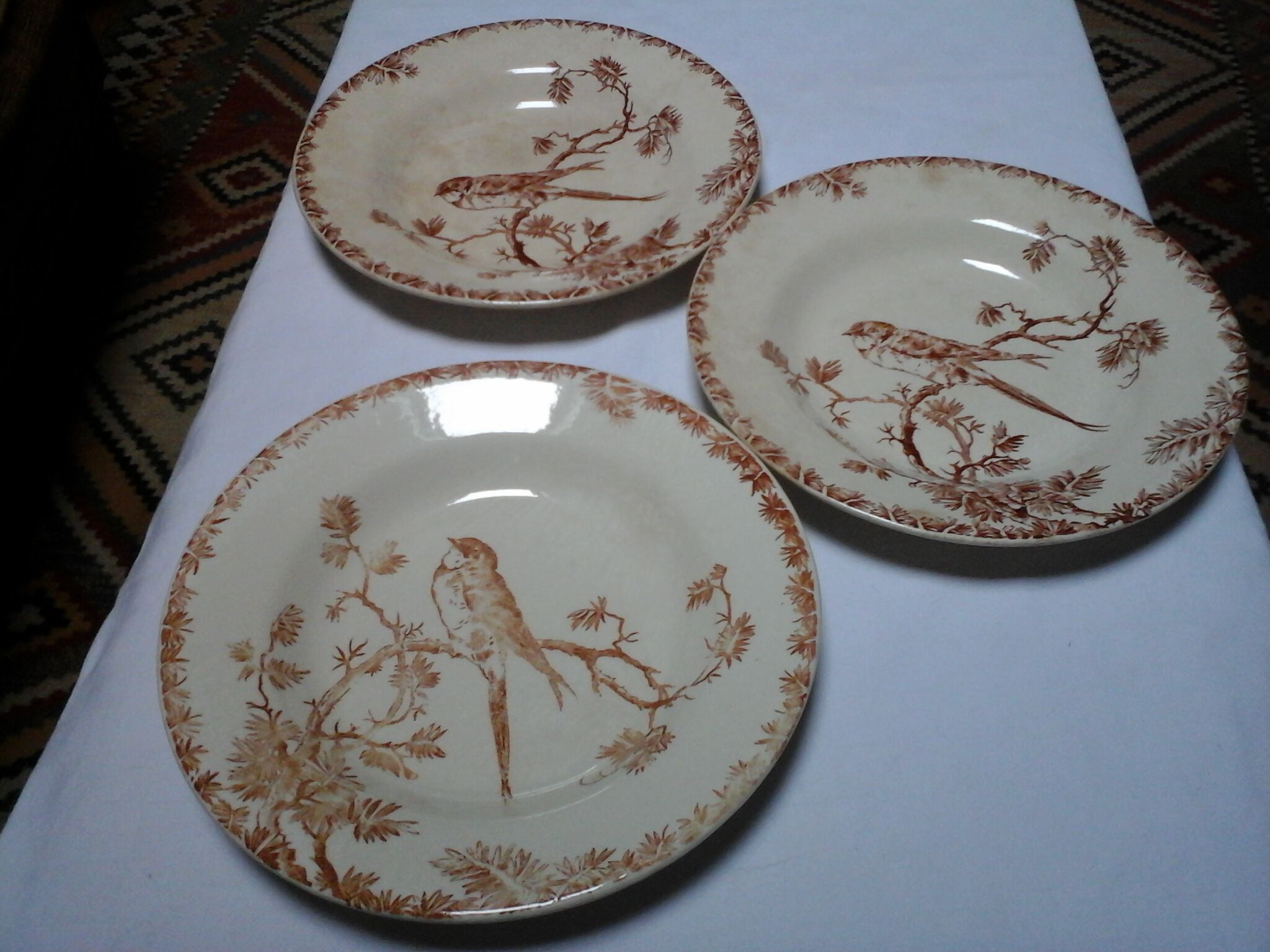 Set of 8 old soup dishes, Provençal / Gien