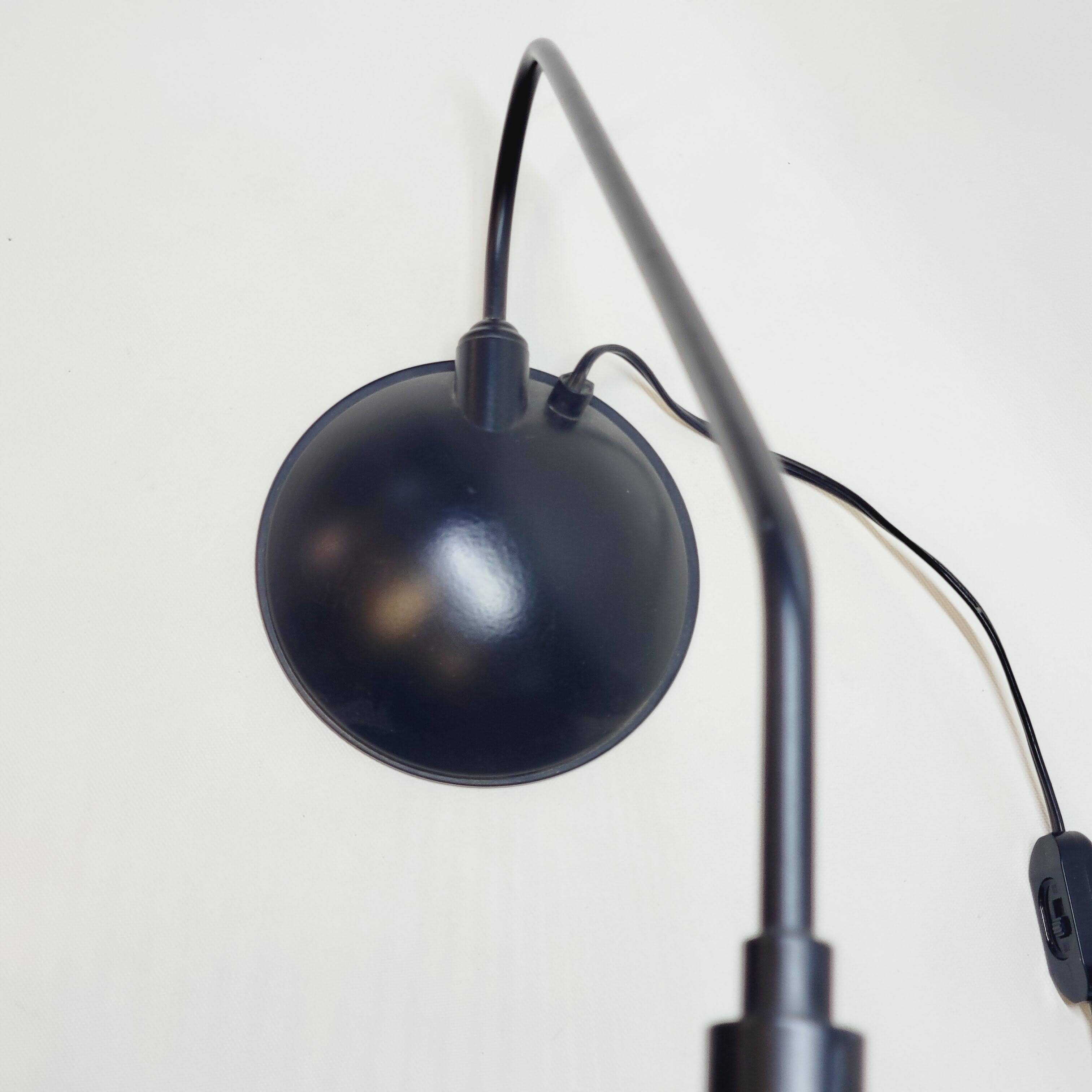 Vintage Mid Century Design Desk Table Lamp Nuova Veneta Lumi Italy Black