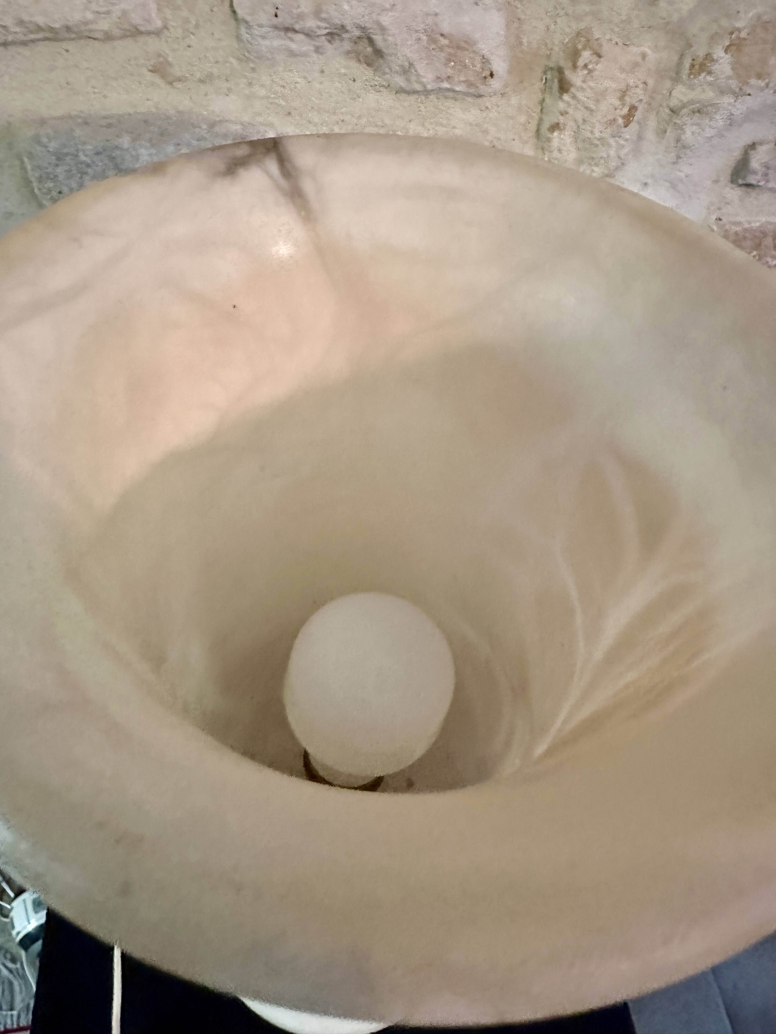 “medicis” lamp in vintage alabaster 70