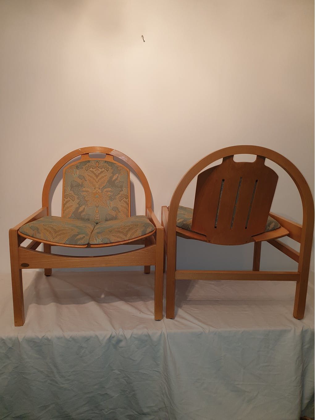 Pair of lounge armchairs Baumann model argos year 70 vintage