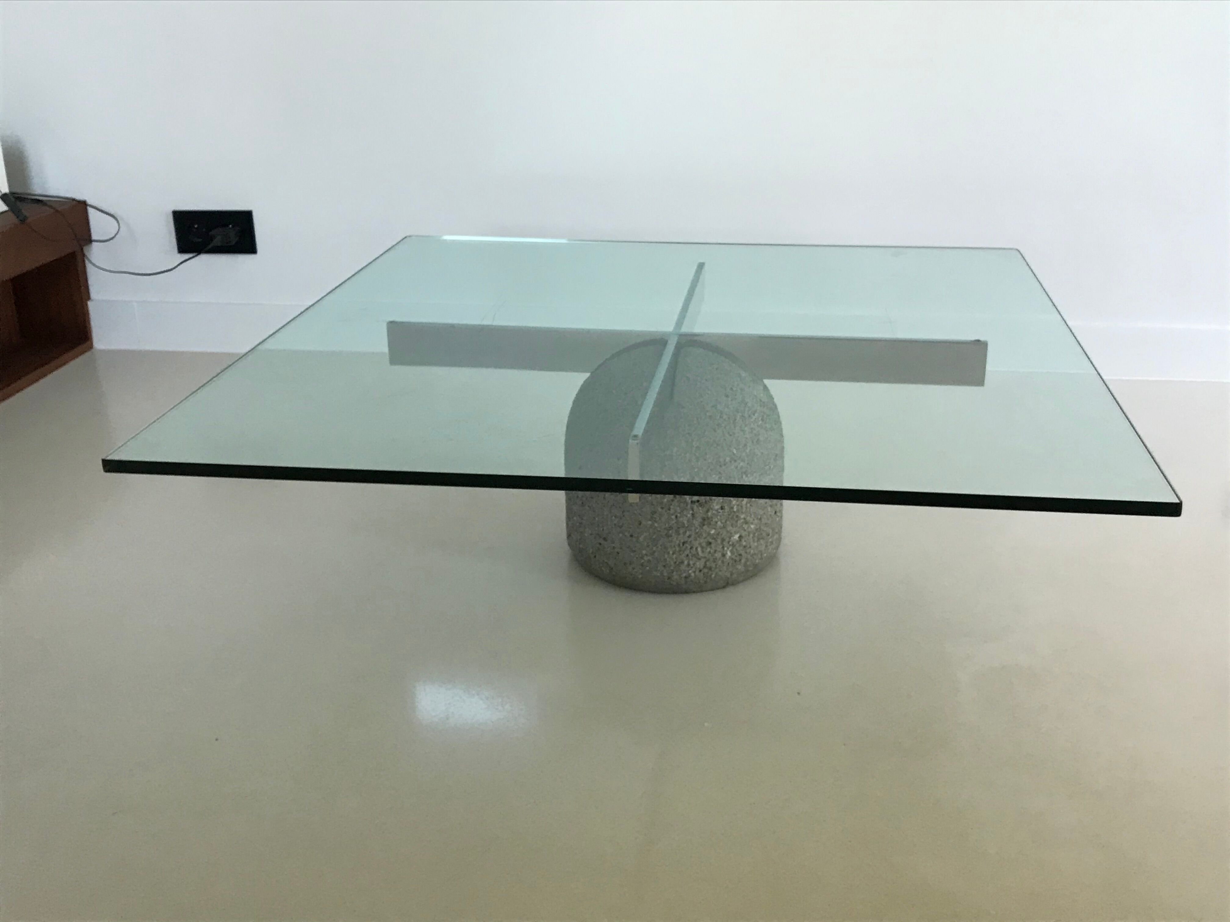 Coffee table "Paracarro" by Giovanni Offredi, Italy 70s