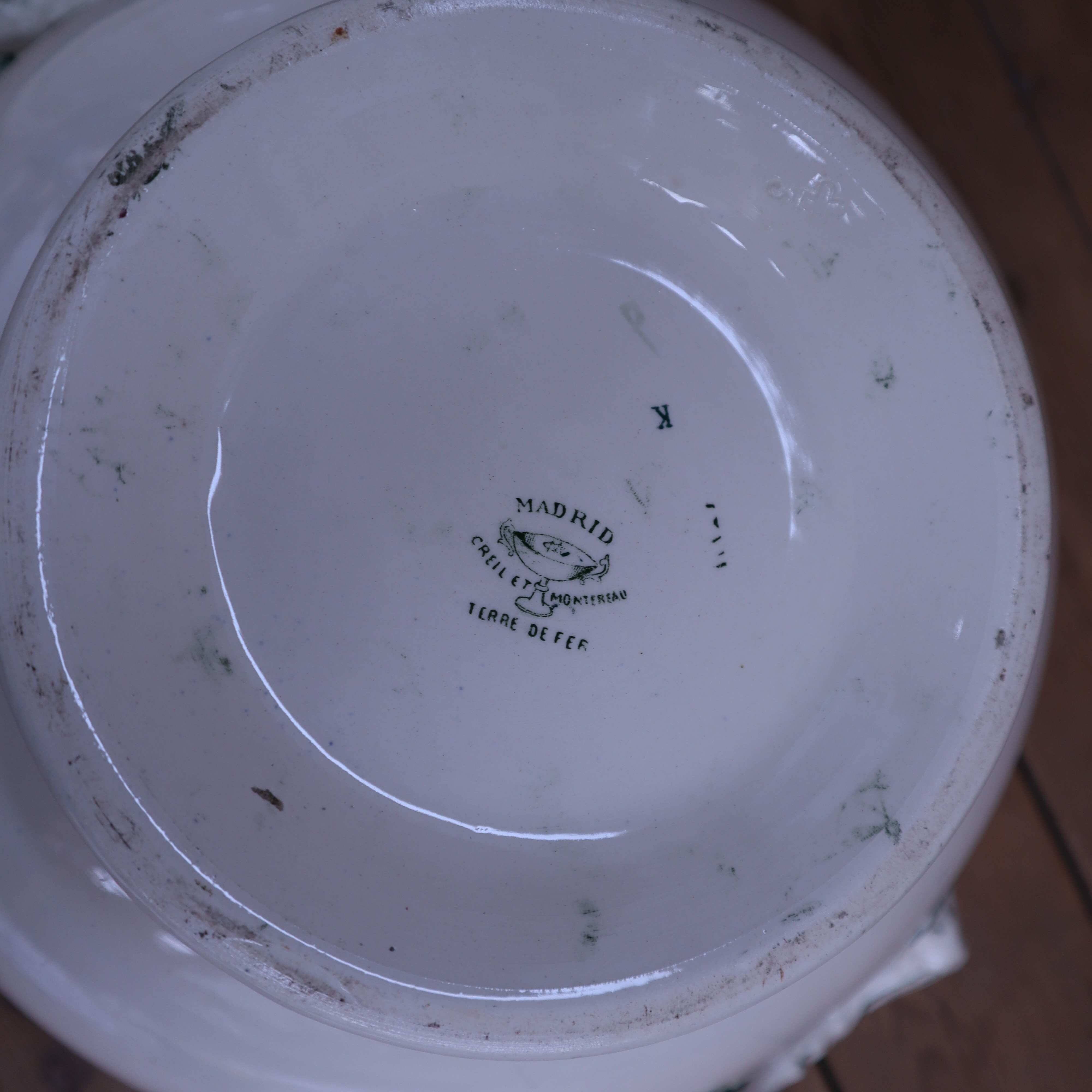 Creil and Montereau "Madrid" Iron Earth Soup Tureen