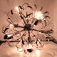 Chandelier sputnik chrome design 1970