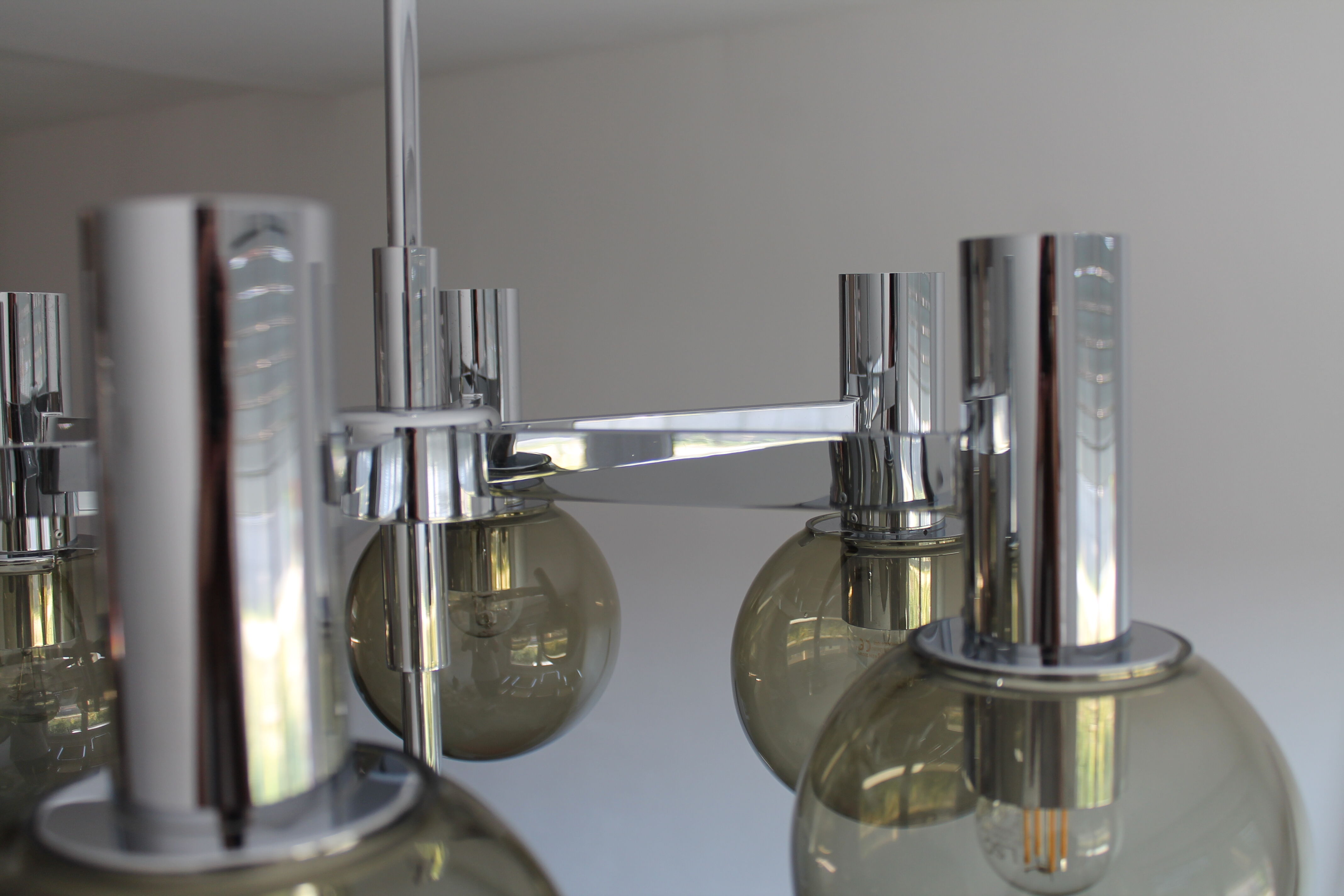 Sputnik chandelier by Kaiser Leuchten vintage 1960