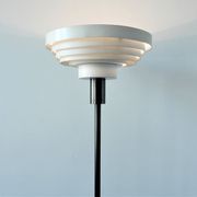 Lampadaire vintage avec abat-jour en forme d'anneau 1970s