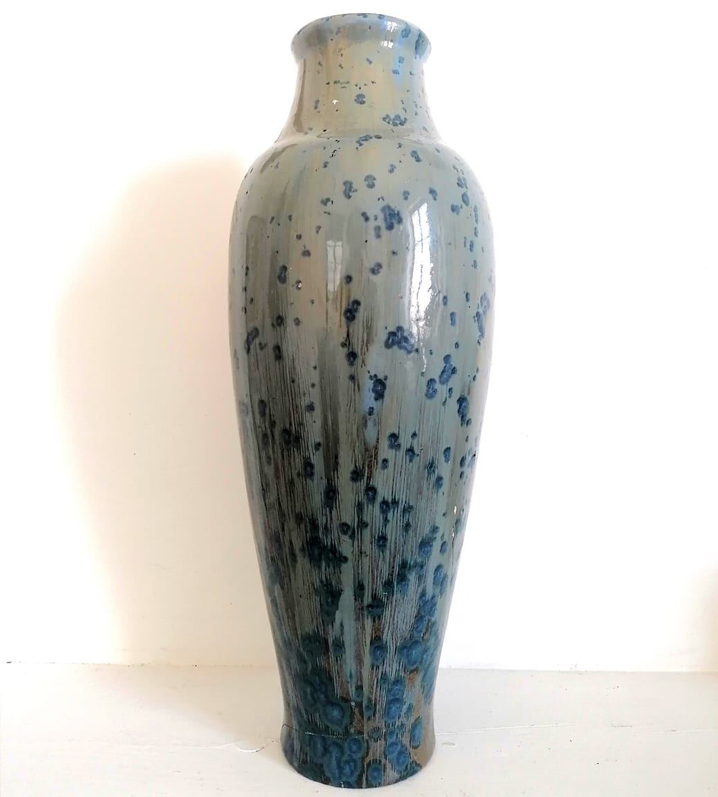Vase in Pierrefonds earthenware, art deco