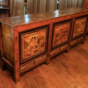Antique Chinese sideboard 3 doors + 3 drawers