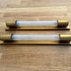 Pair of vintage modernist wall lamps copper, France 1930