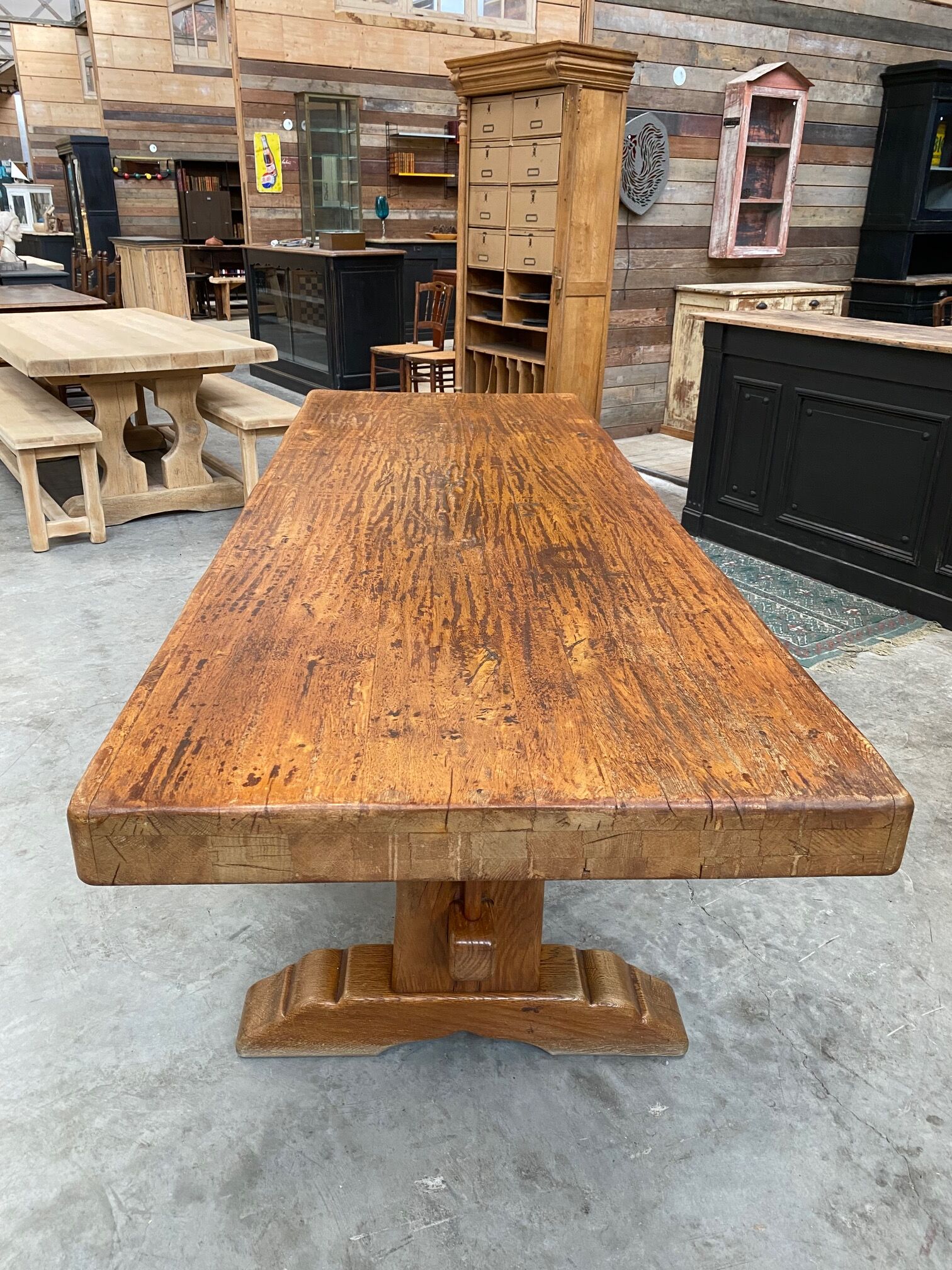 Oak farmhouse table