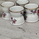 Anciens coquetiers diabolos en porcelaine