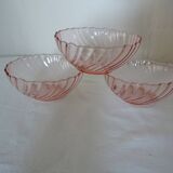 8 cups ARCOROC ROSALINE vintage twisted pink 358112