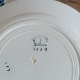 Set of 6 vintage earthenware plates