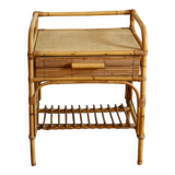 Rattan bedside table