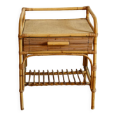 Table de chevet en rotin