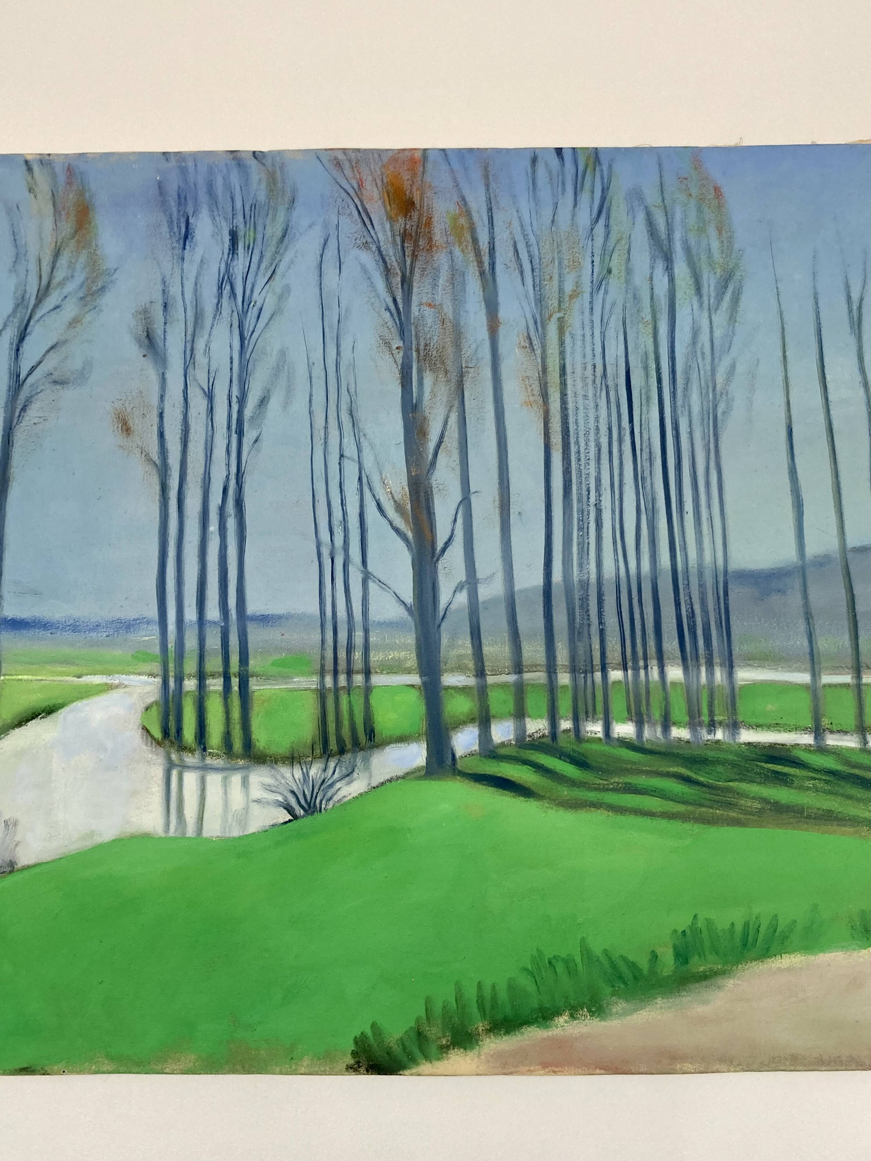Large landscape on canvas 1.25m x 0.57m